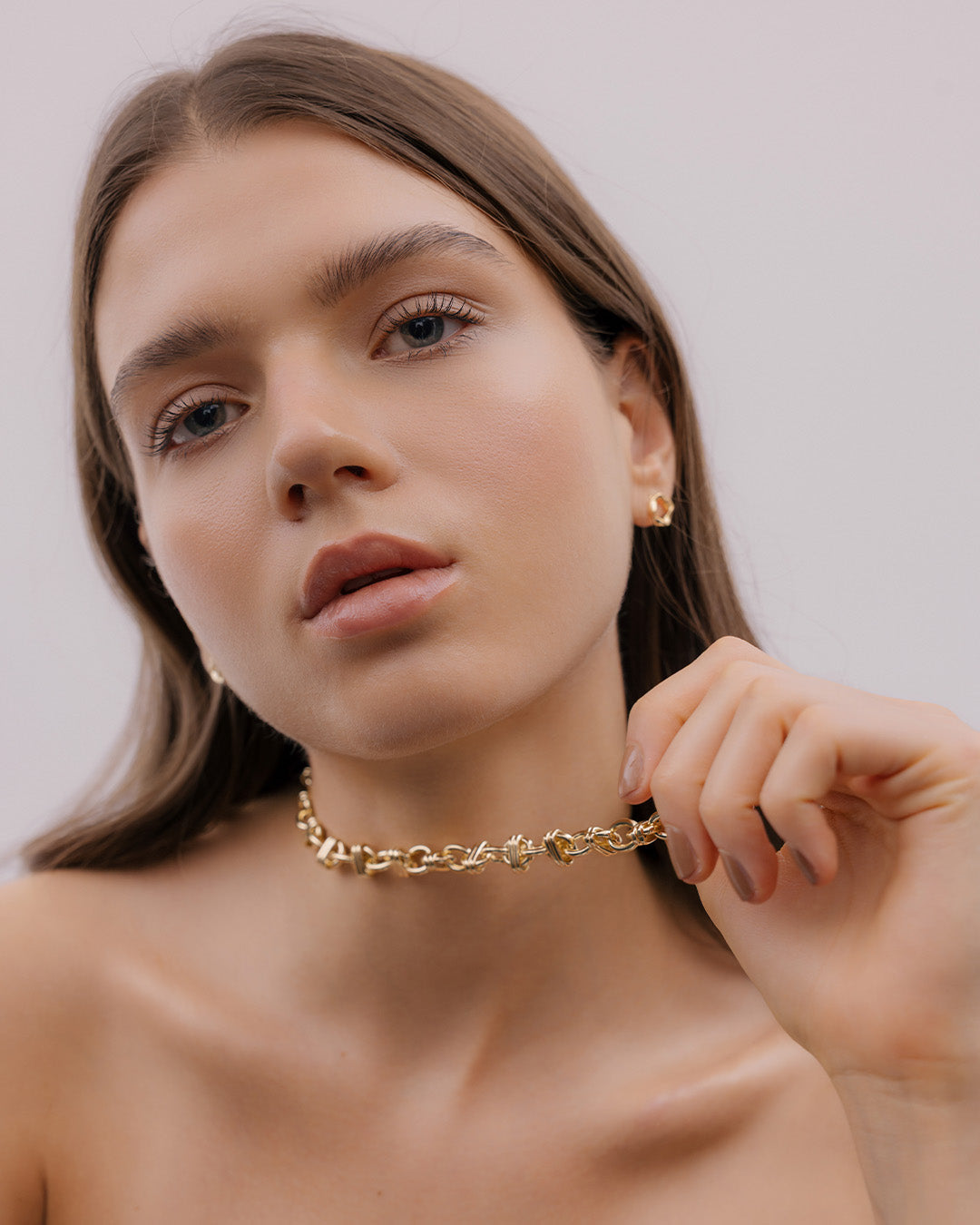 Collar Eslabones Cruzados