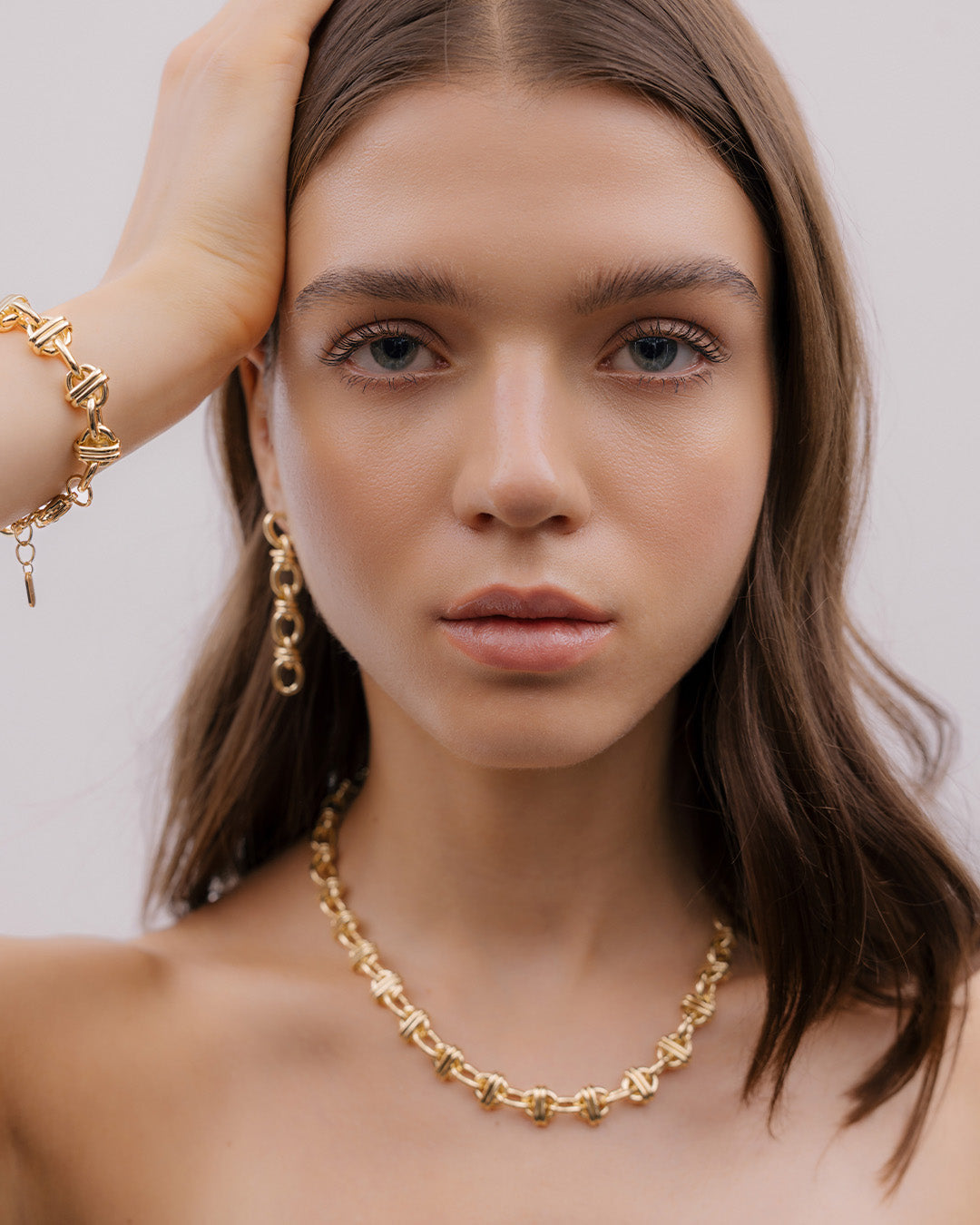 Collar Eslabones Cruzados