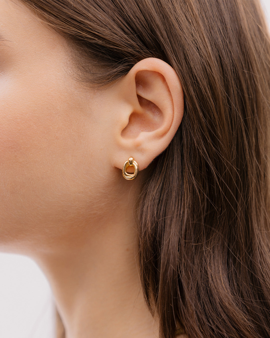 Aretes Entrelazados Oro