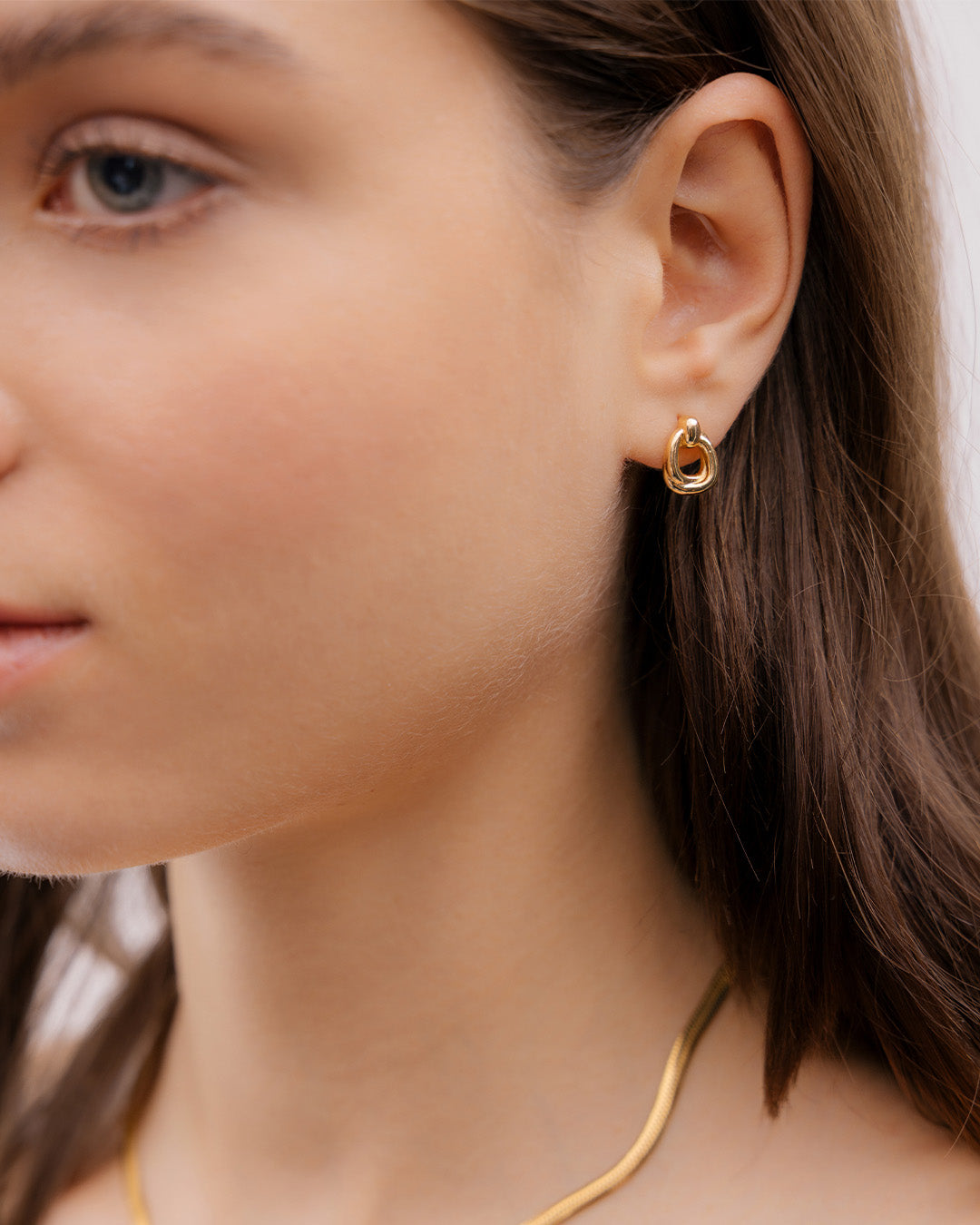 Aretes Entrelazados Oro