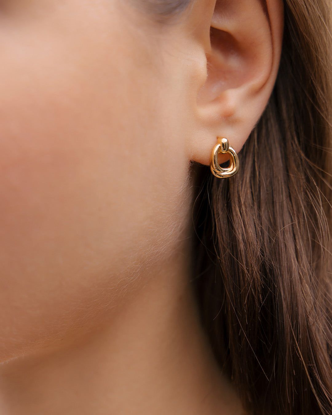 Aretes Entrelazados Oro