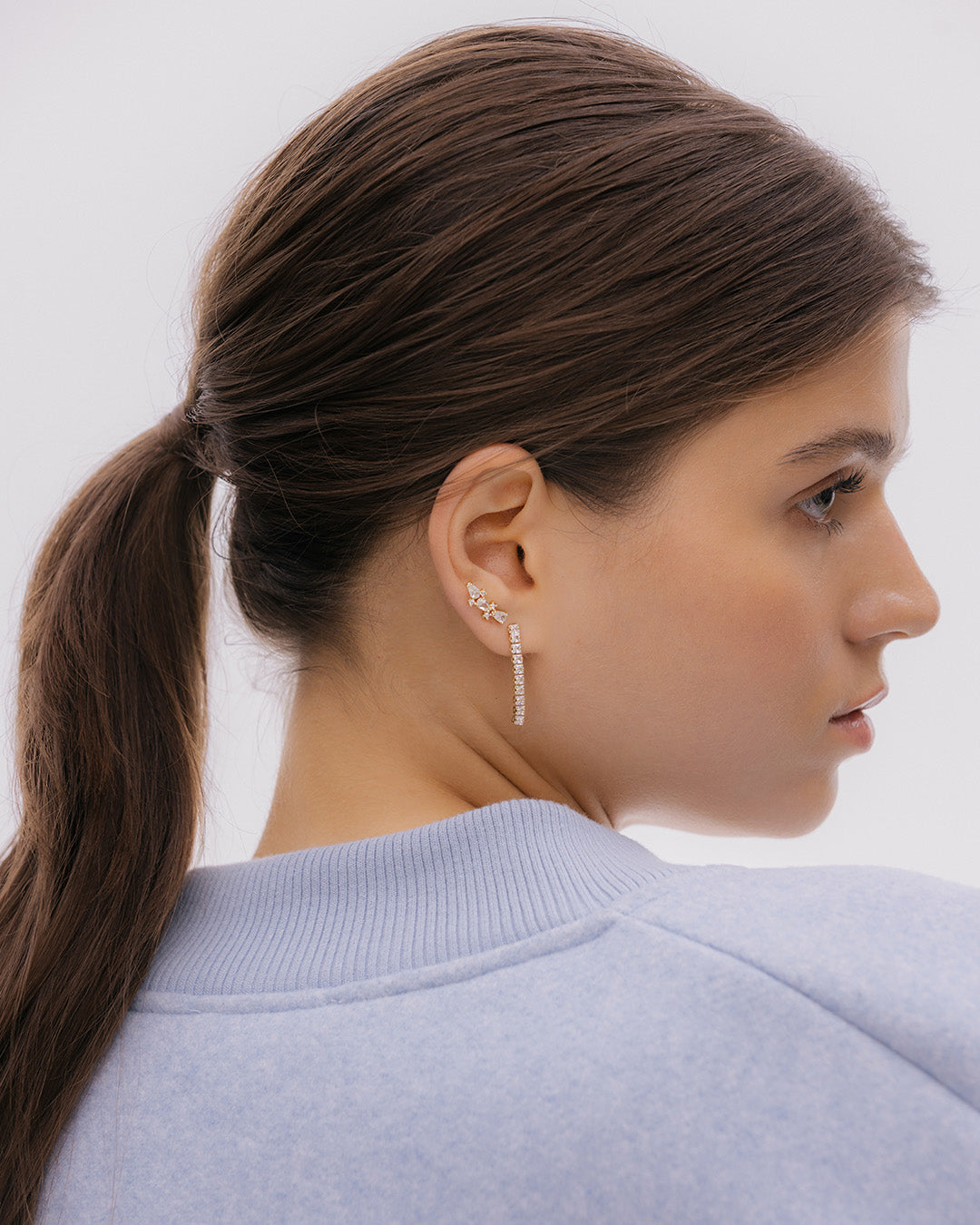 Aretes 3 Cristales Gota