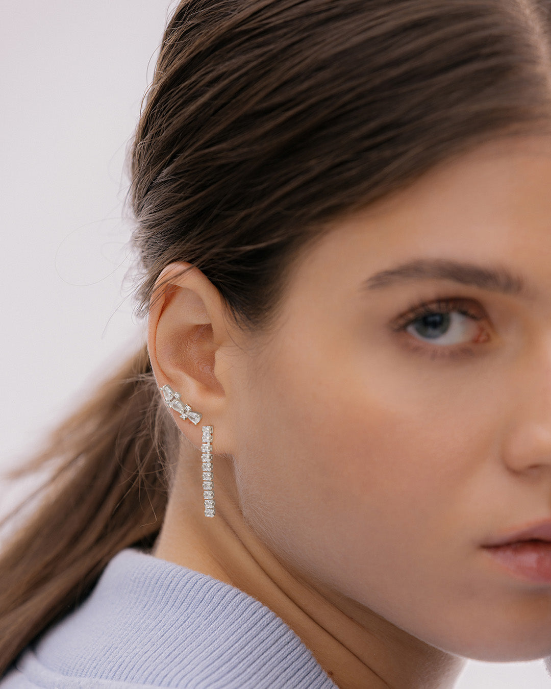 Aretes 3 Cristales Gota