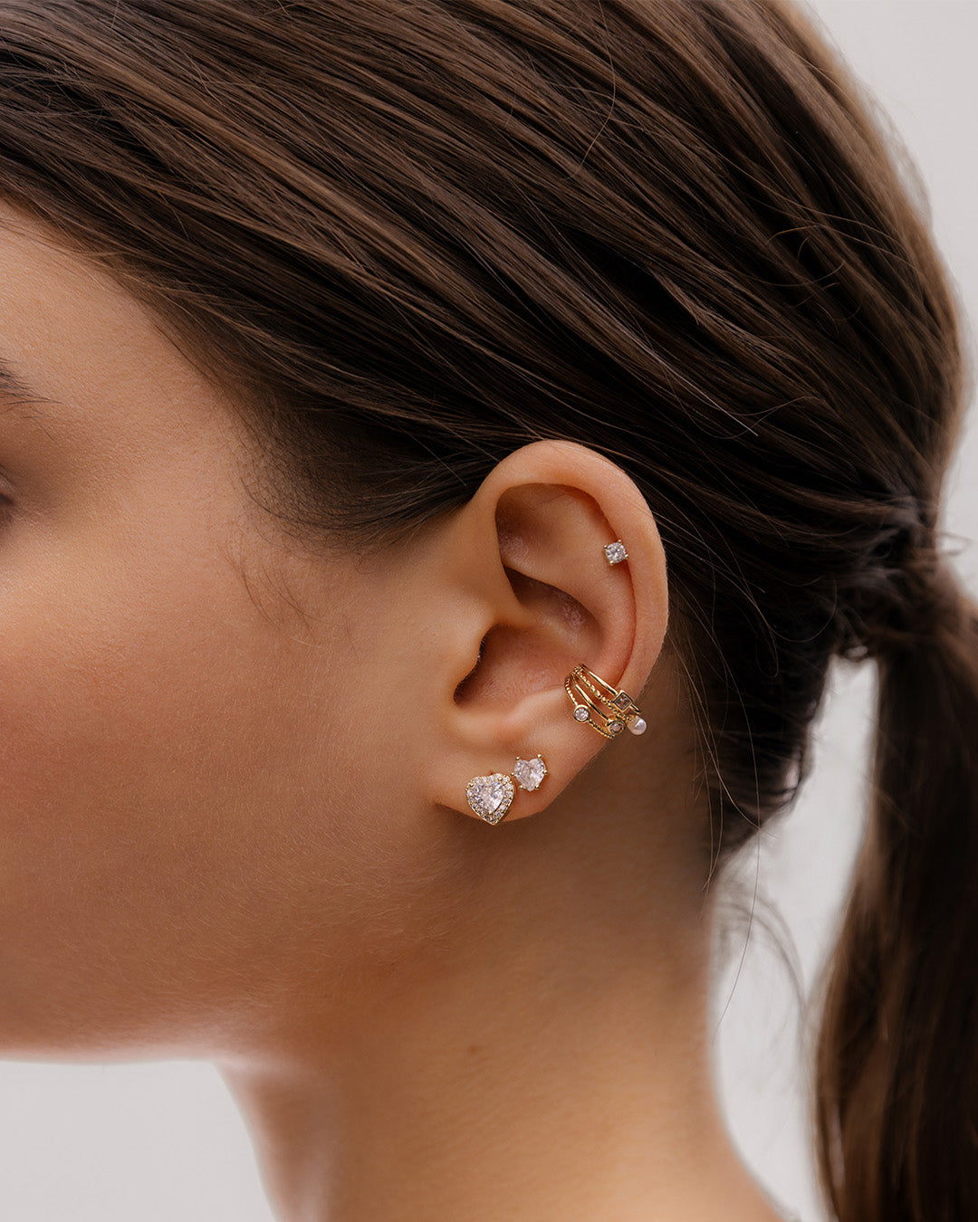 Earcuff Cristales y Perla