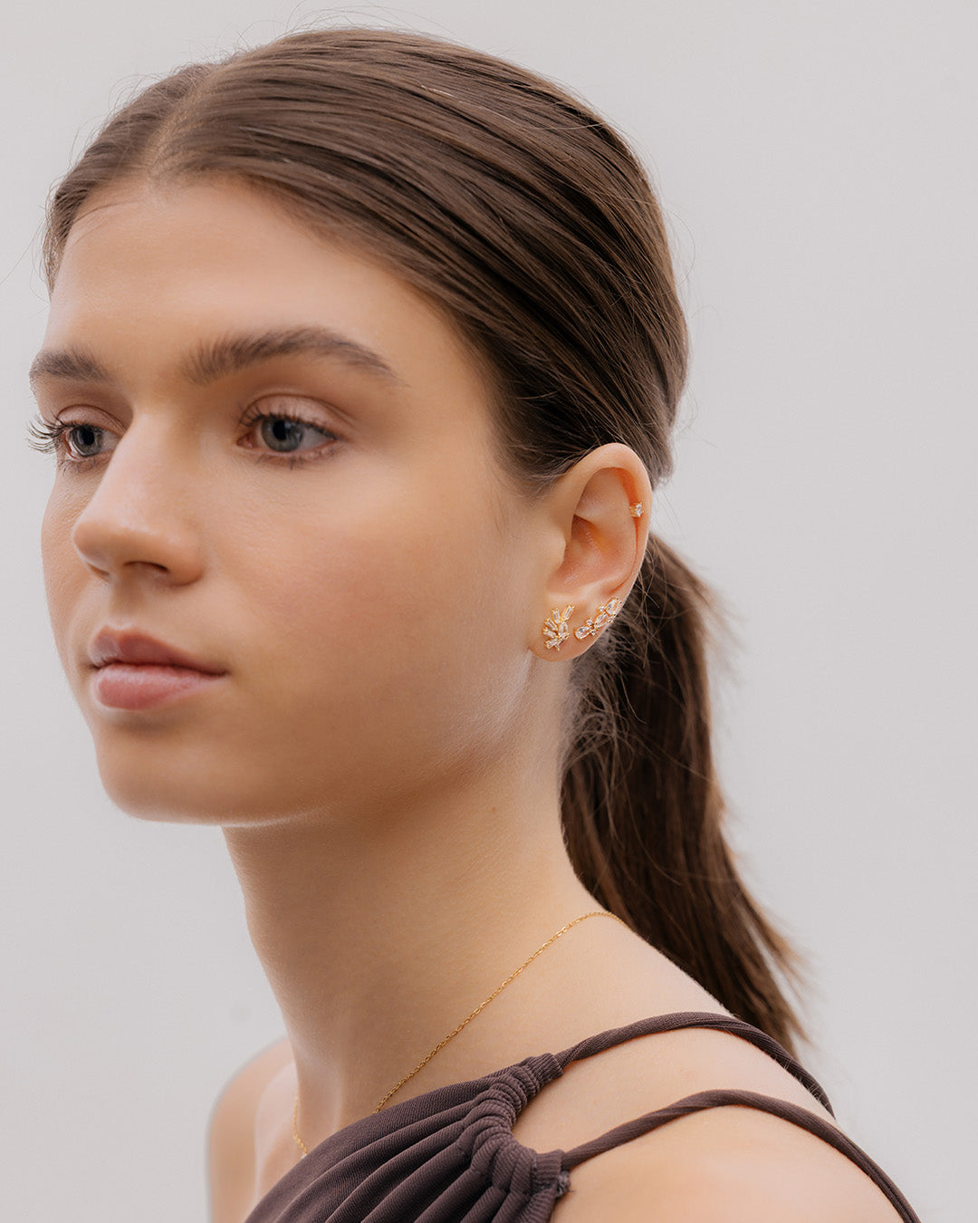 Aretes Abanico Cristal