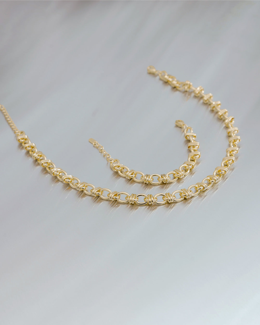 Collar Eslabones Cruzados