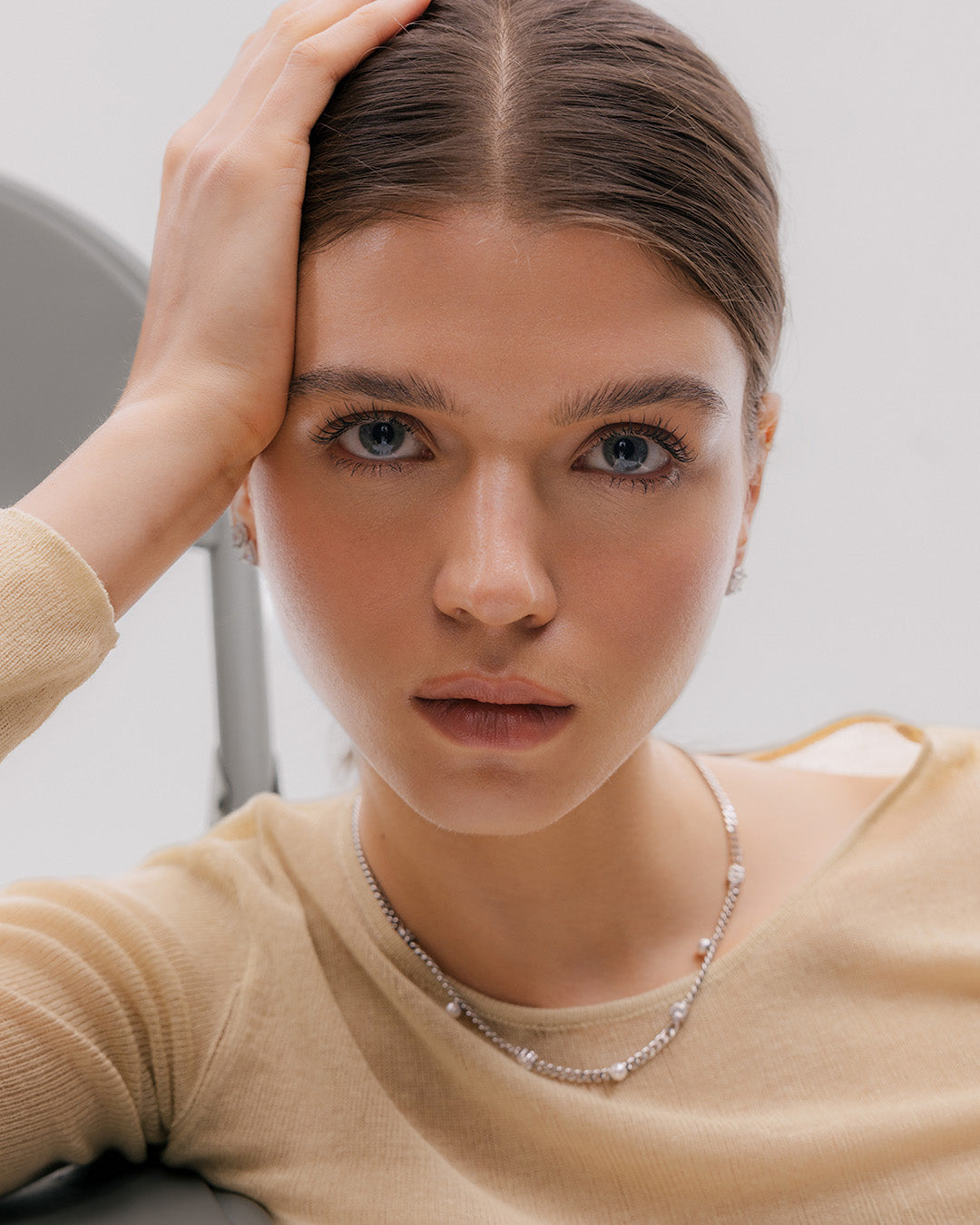 Collar Perlas y Cristales