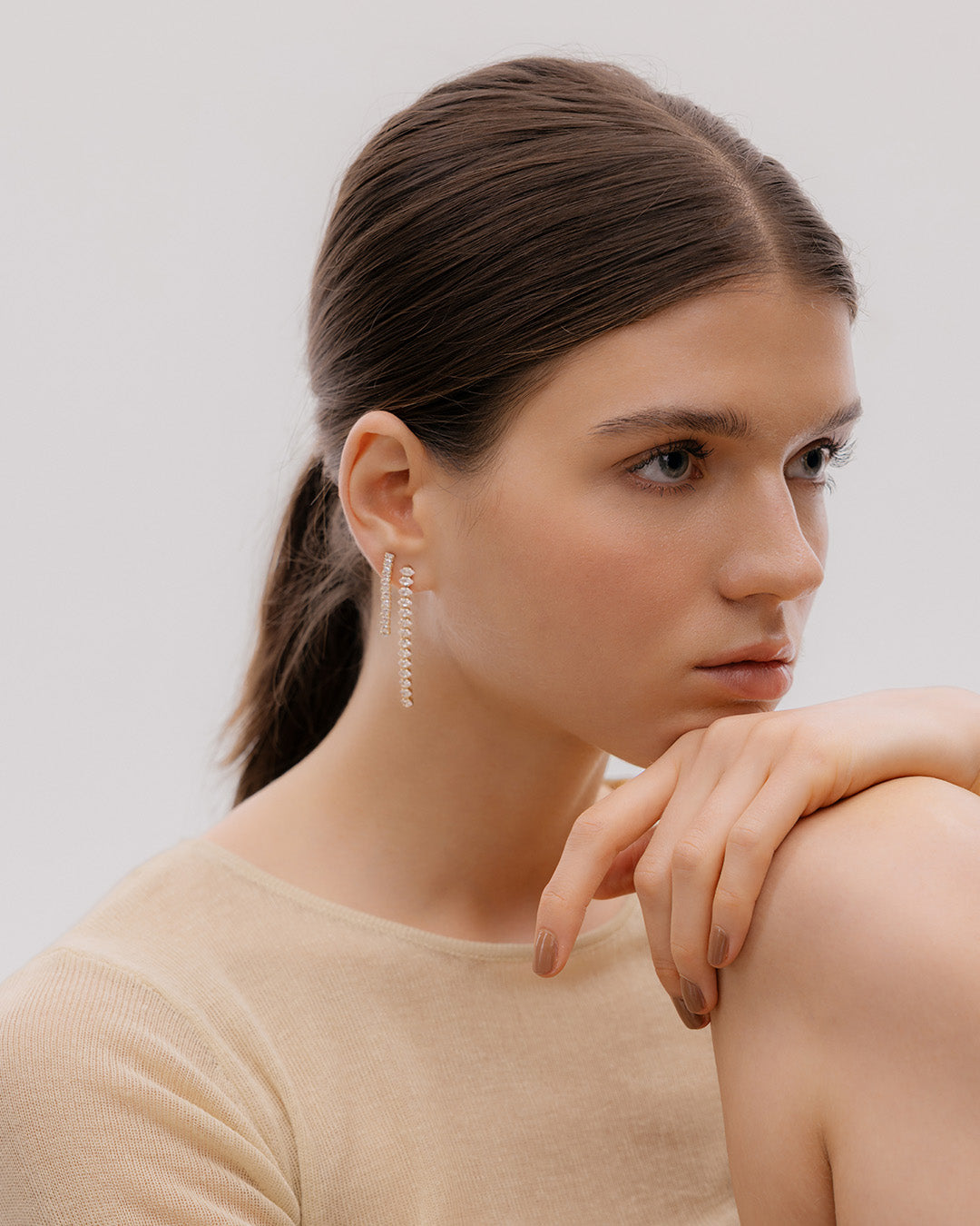 Aretes Largos Cristales