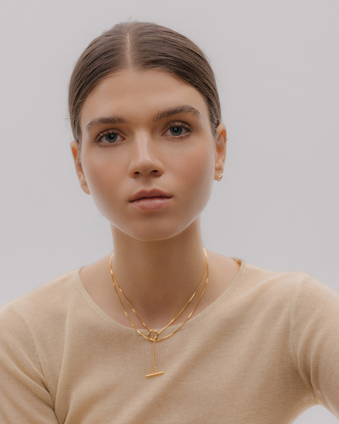 Collar Doble Lazo - Acero Inoxidable