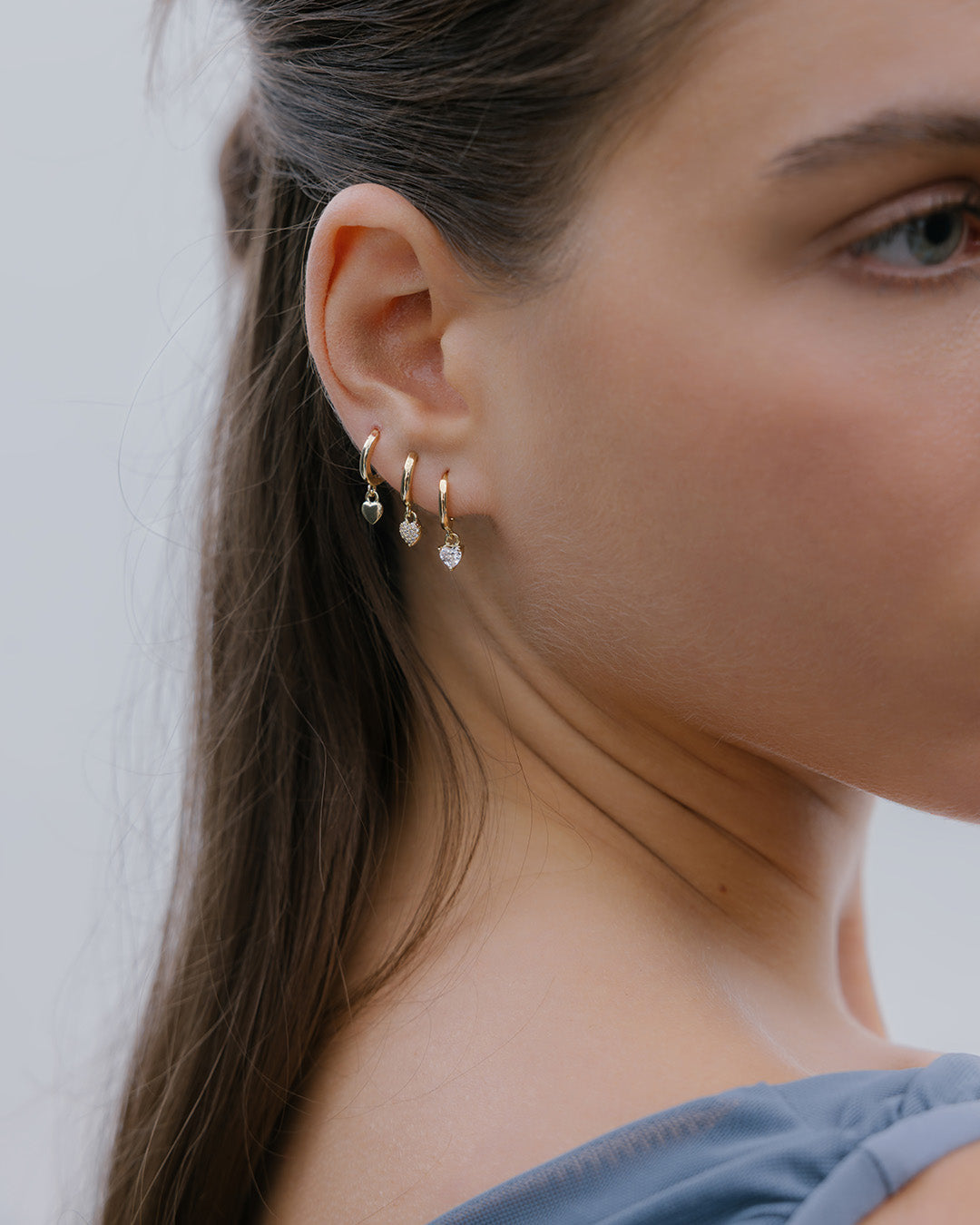 Set X3 Candongas Dije Corazón