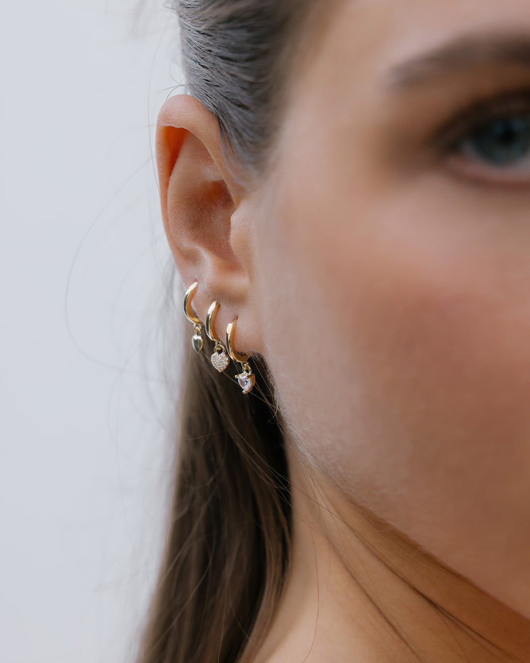 Set X3 Candongas Dije Corazón