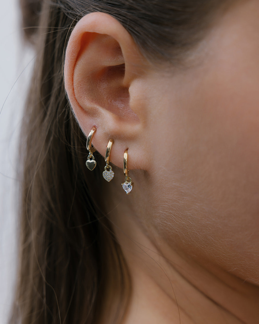 Set X3 Candongas Dije Corazón