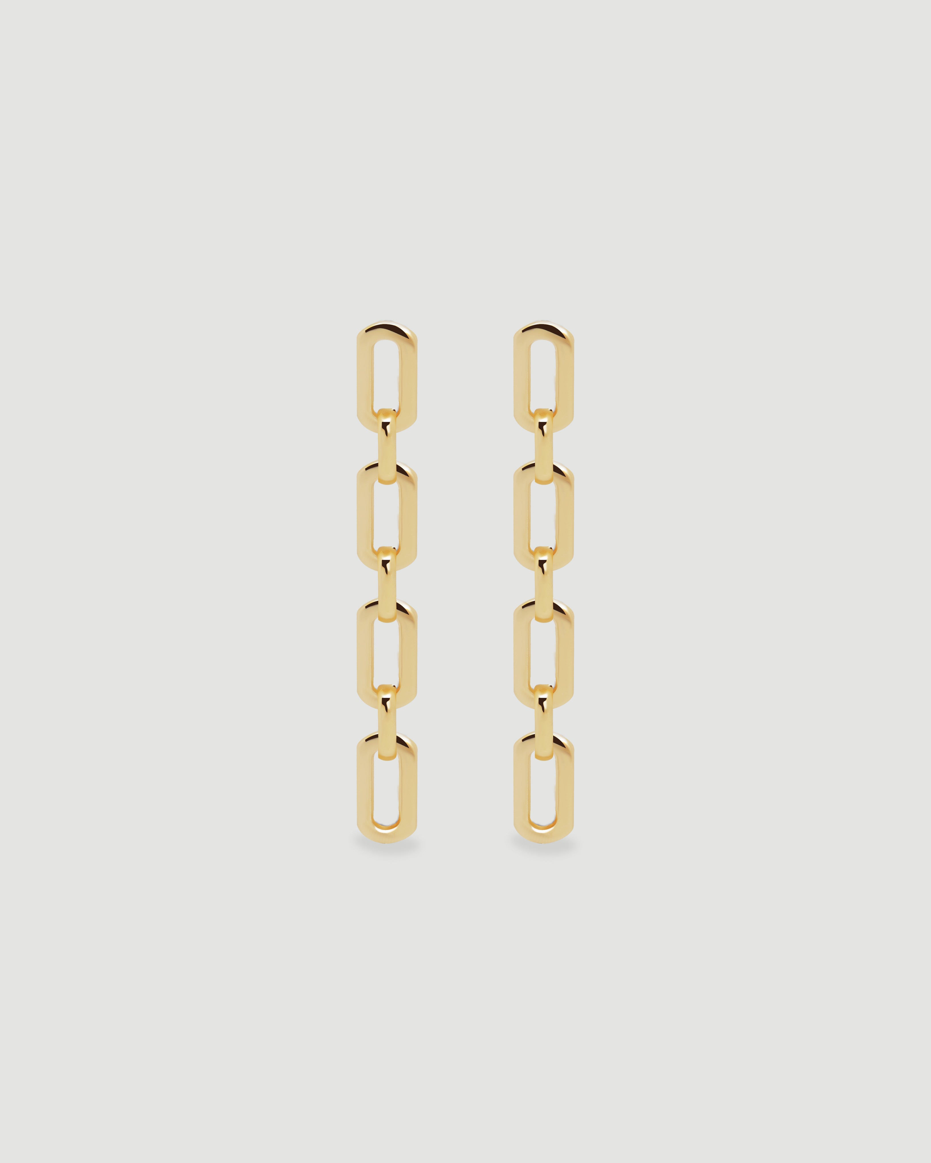 Aretes Eslabones Oro