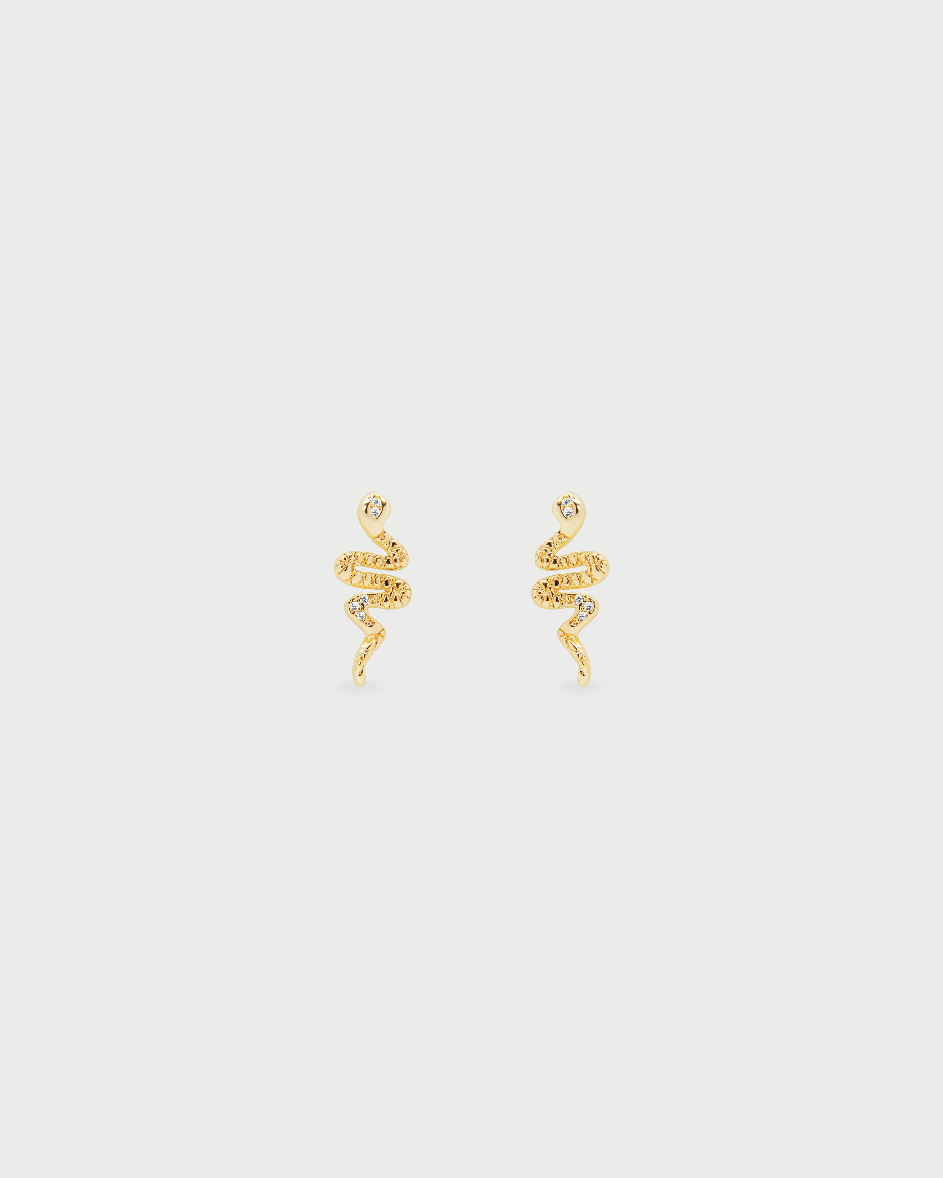 Aretes Serpienete Oro