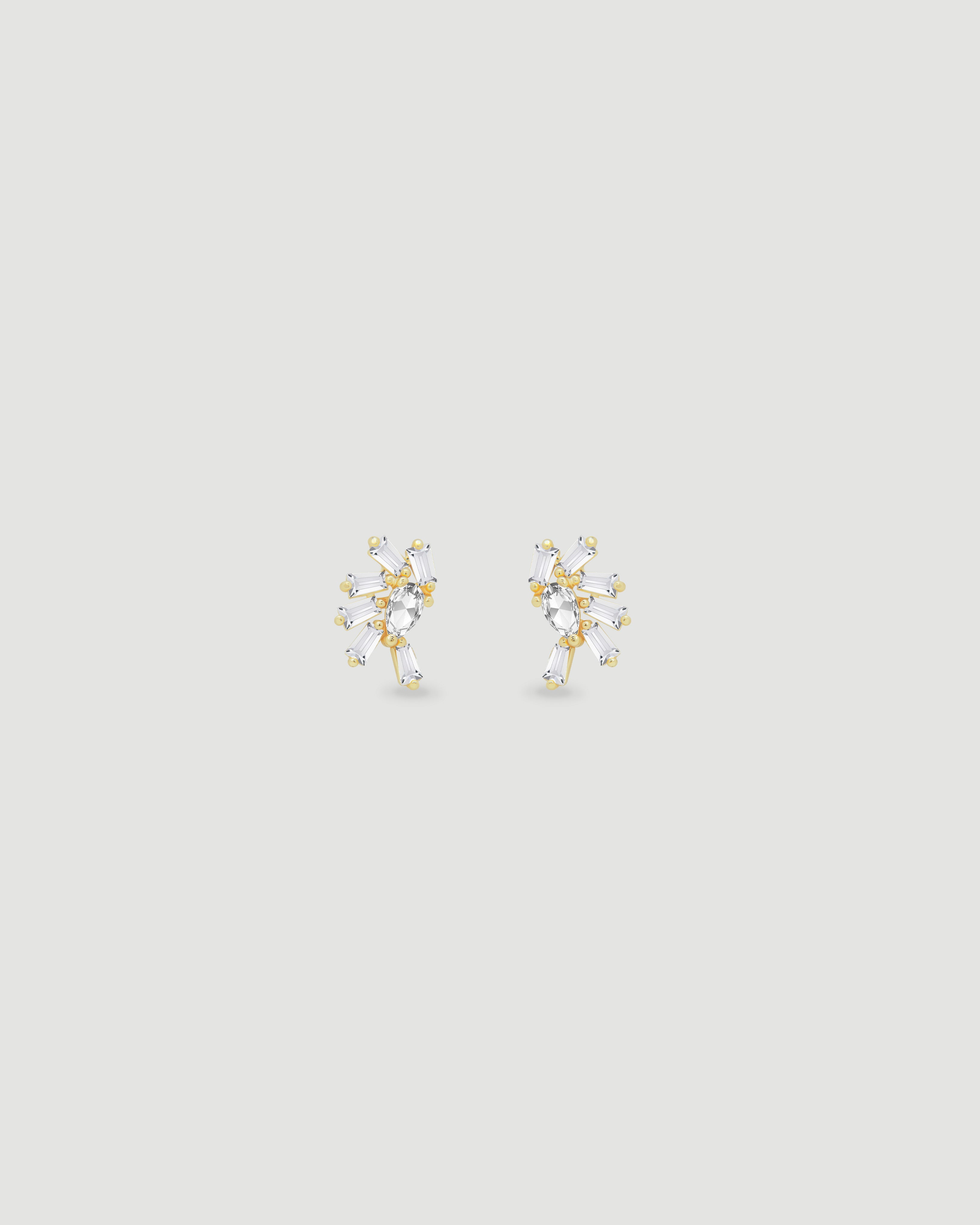 Aretes Abanico Cristal