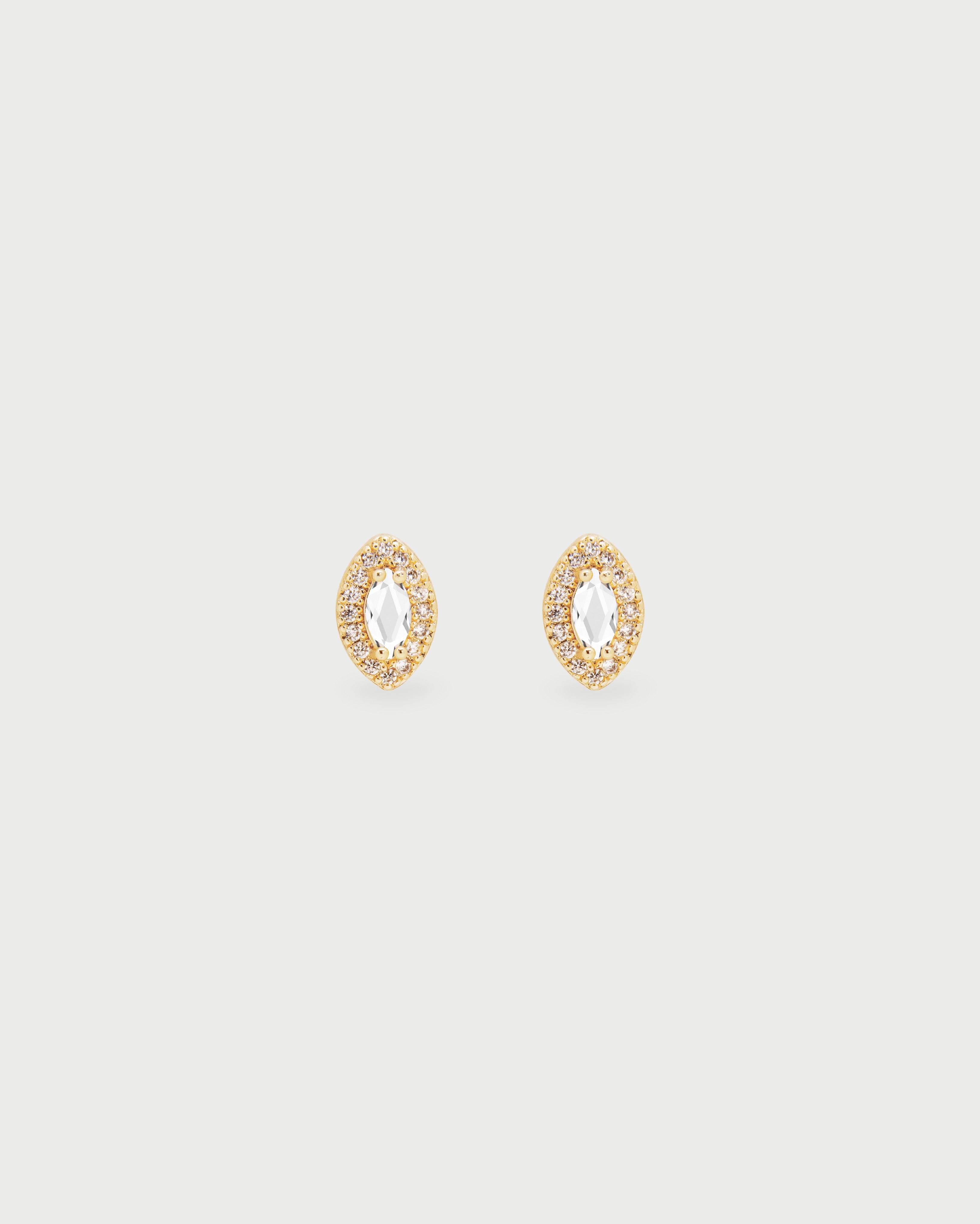 Aretes Oval Cristales