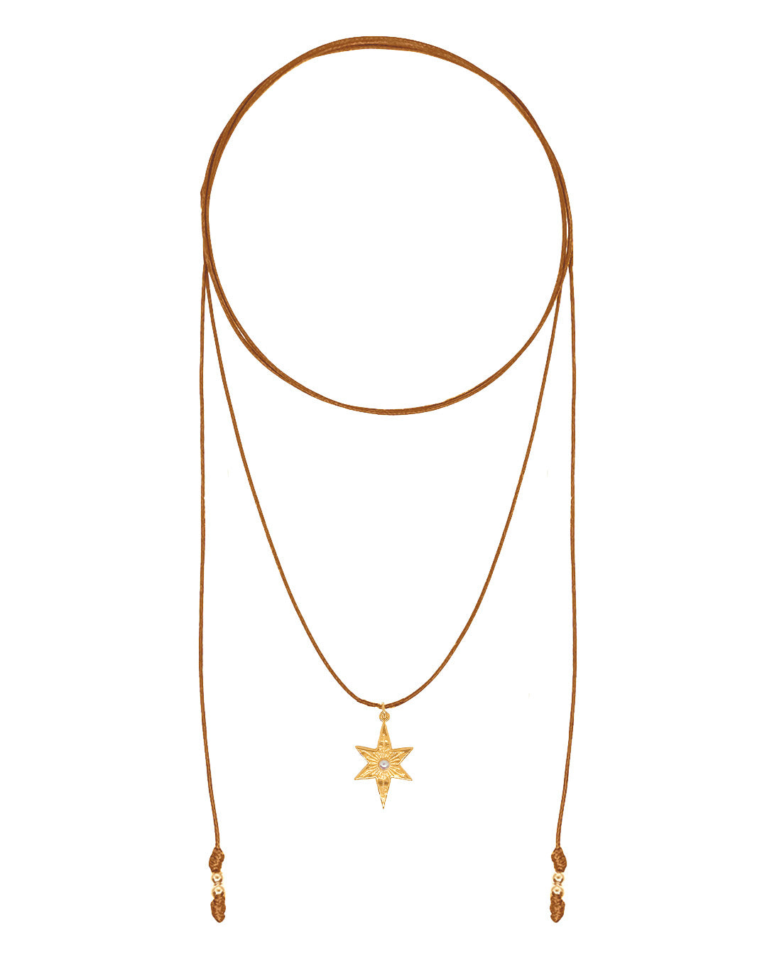 Choker Aurale de dije estrella con perla