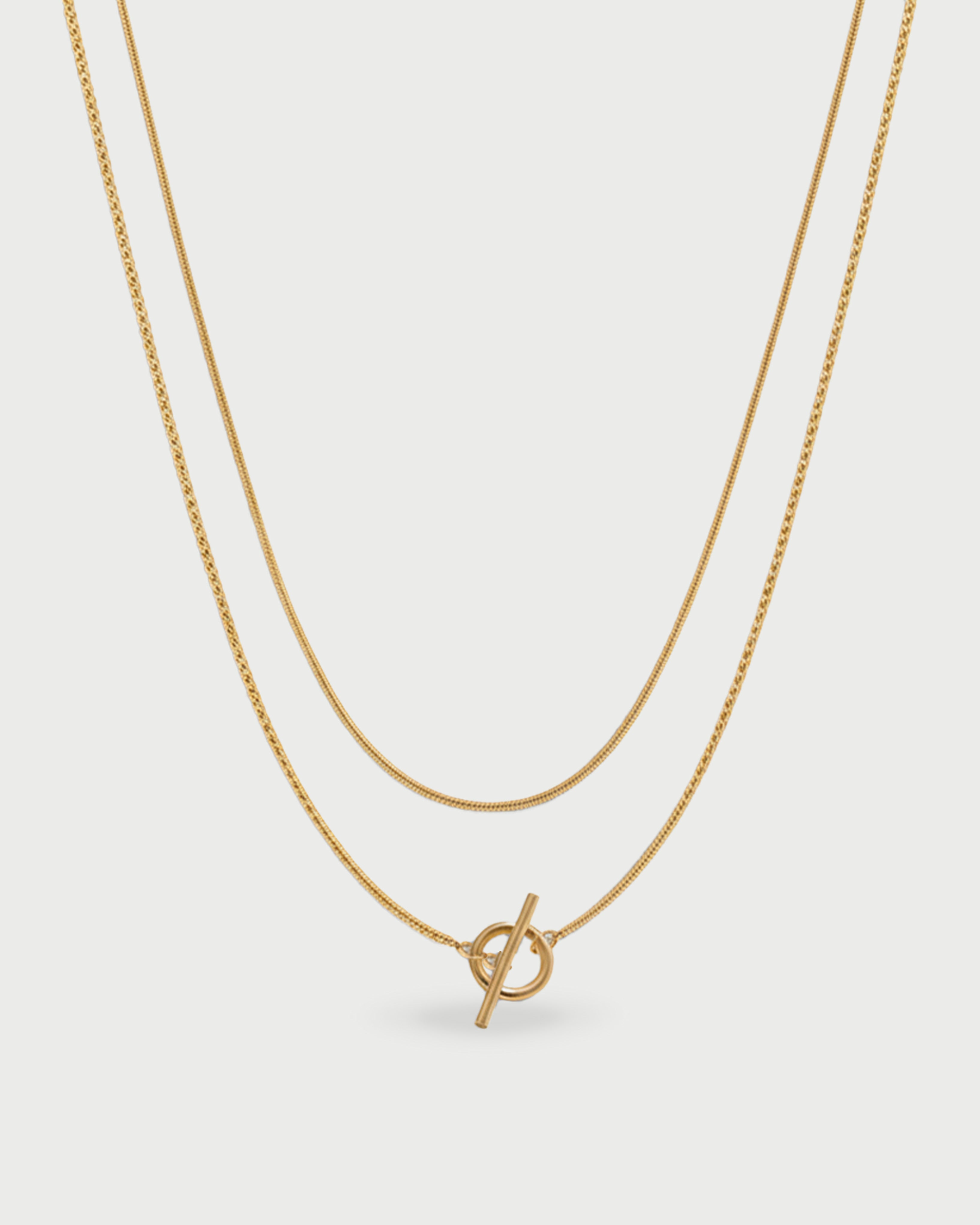 Collar Doble Lazo - Acero Inoxidable