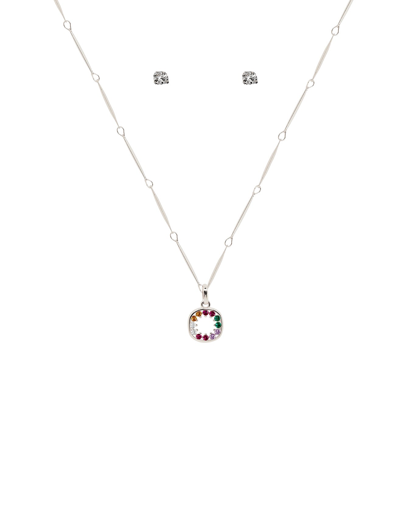 Collar Cuadro Cristales