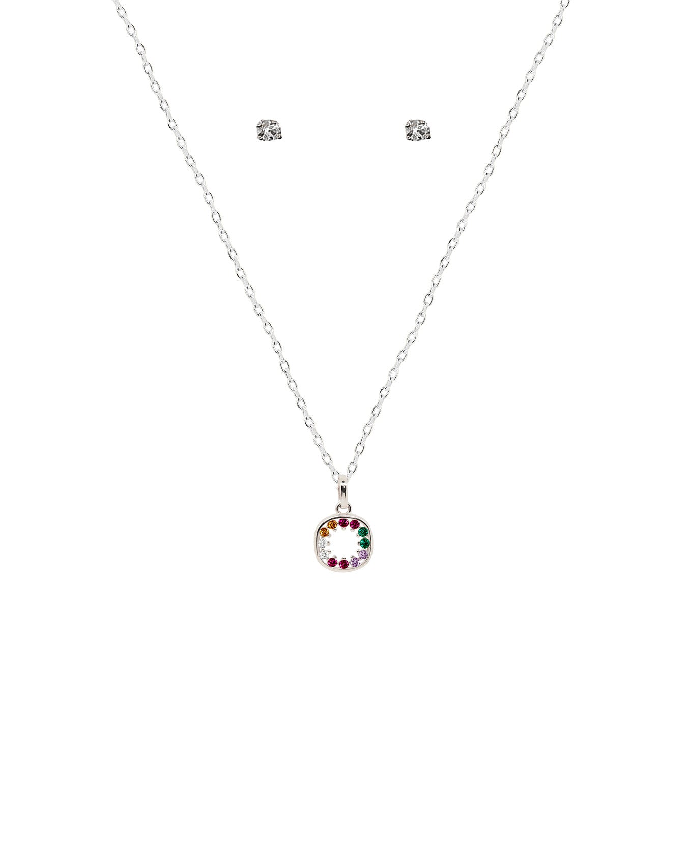 Collar Cuadro Cristales