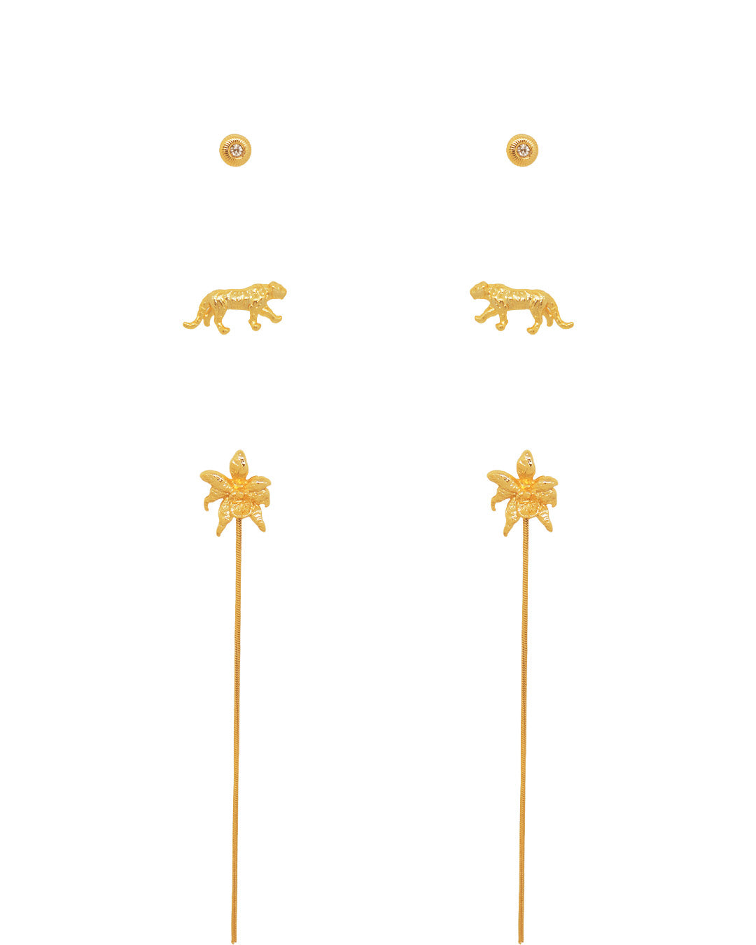 Set de 3 Aretes Malawi