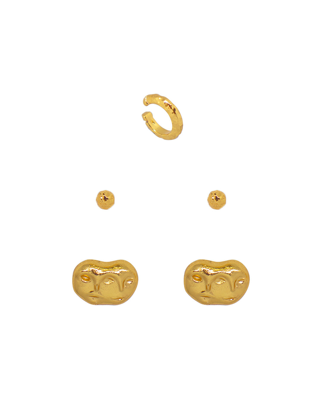 Earparty Icona un Set de 2 aretes + earcuff