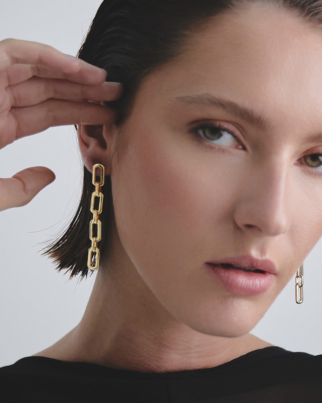 Aretes Eslabones Oro