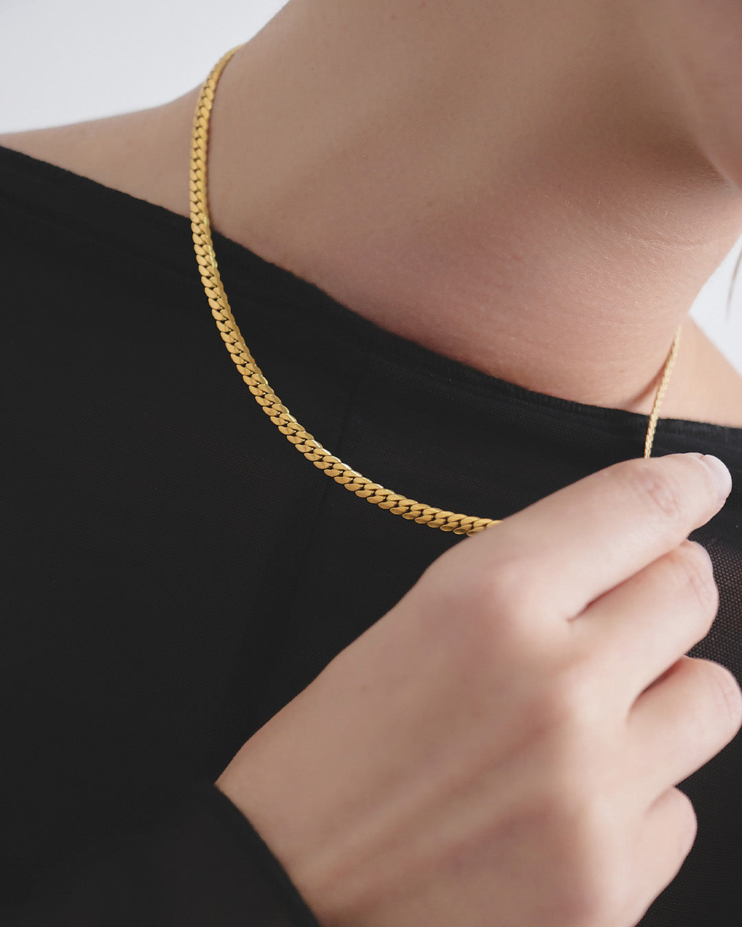 Collar Espiga Oro - Acero Inoxidable