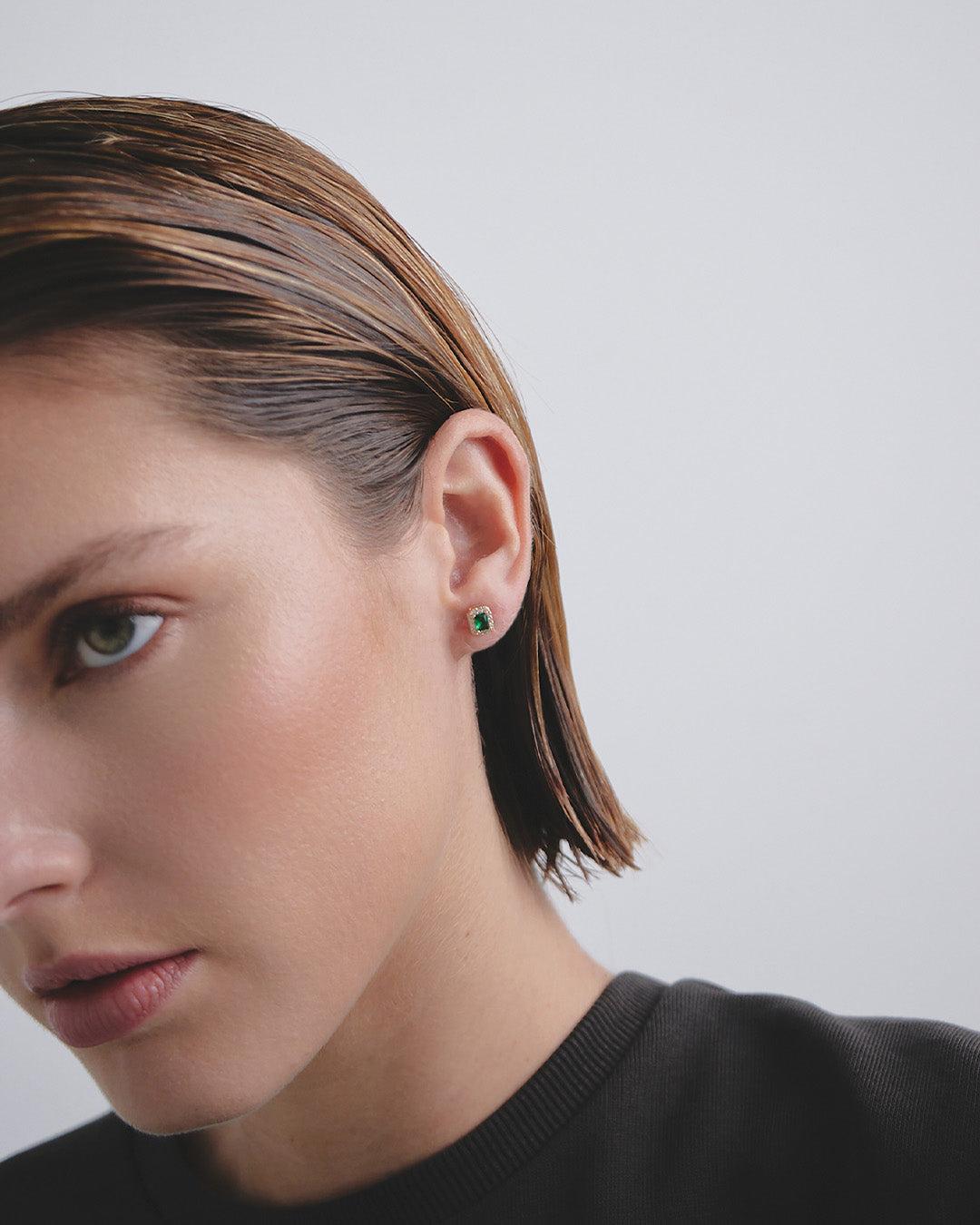 Arete Cristal Esmeralda Y Cristales