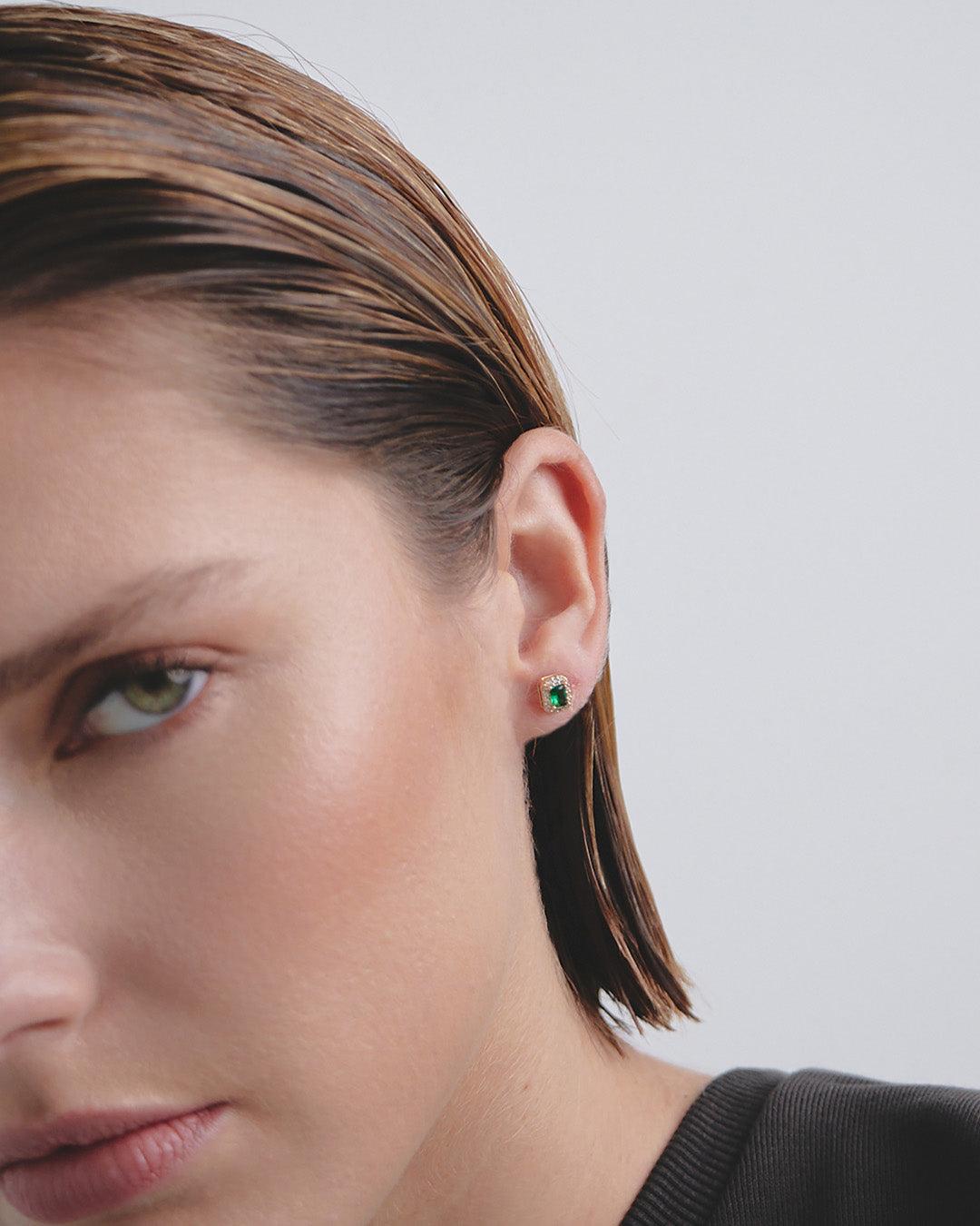 Arete Cristal Esmeralda Y Cristales