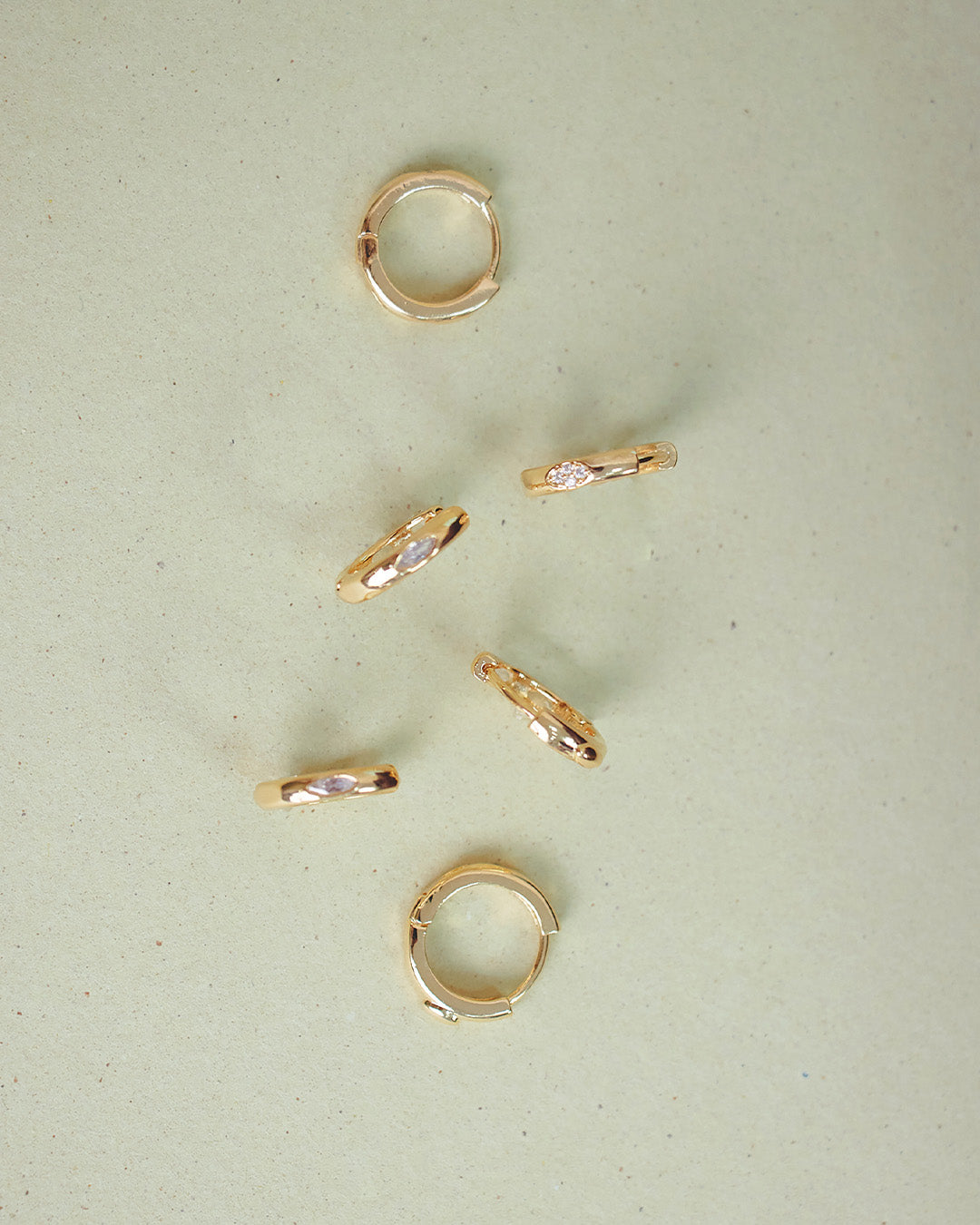 Set X3 Candongas Oro Y Cristales