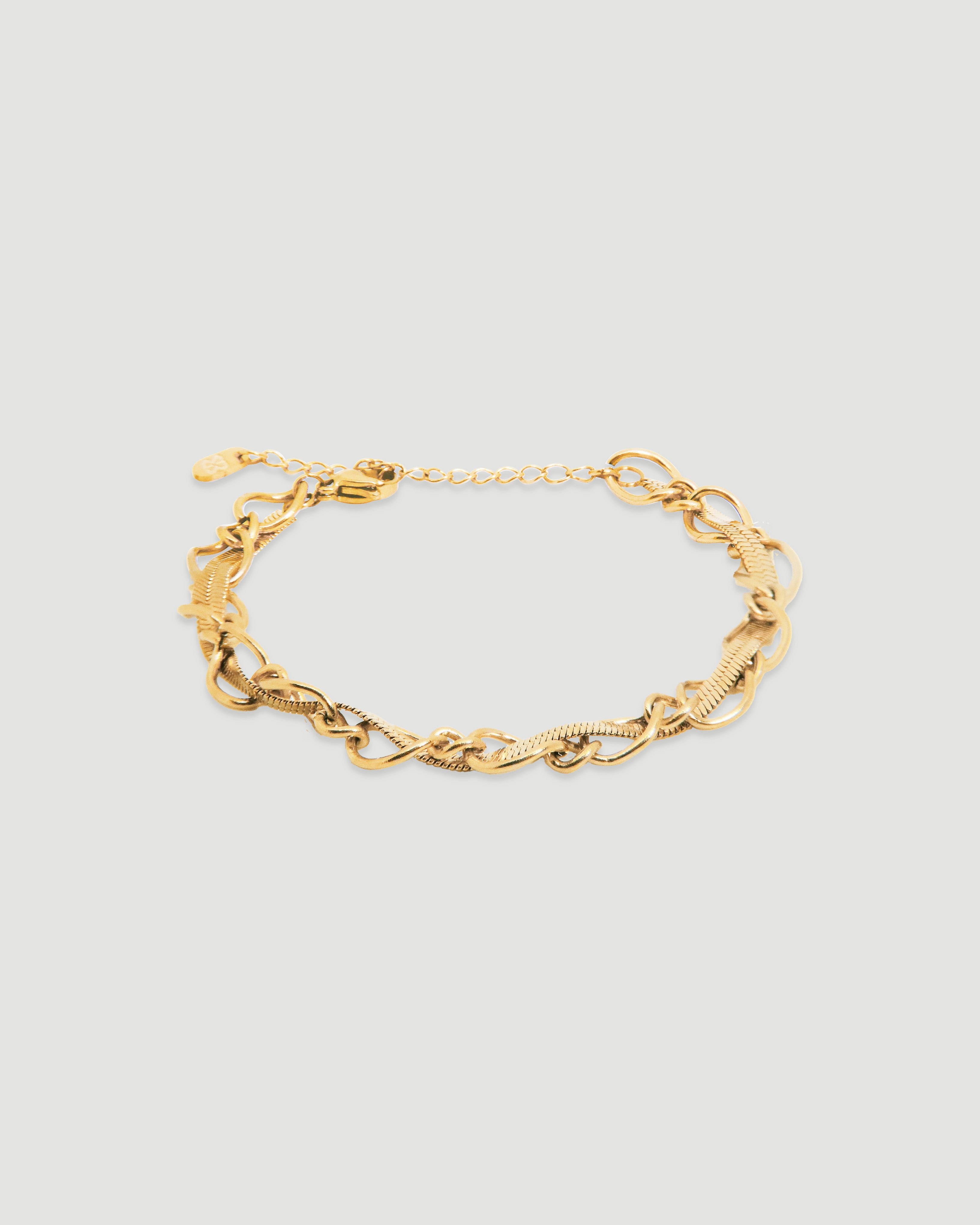 Pulsera Entrelazada Oro - Acero Inoxidable